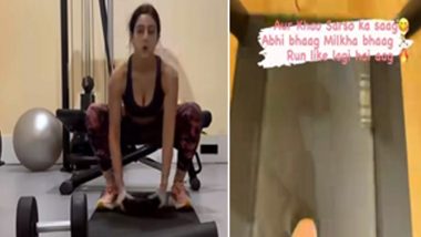 Sara Ali Khan Runs on Treadmill in Her Gym Workout Video, Simmba Actress Says ‘Aur Khao Sarso Ka Saag Abhi Bhaag Milkha Bhaag’